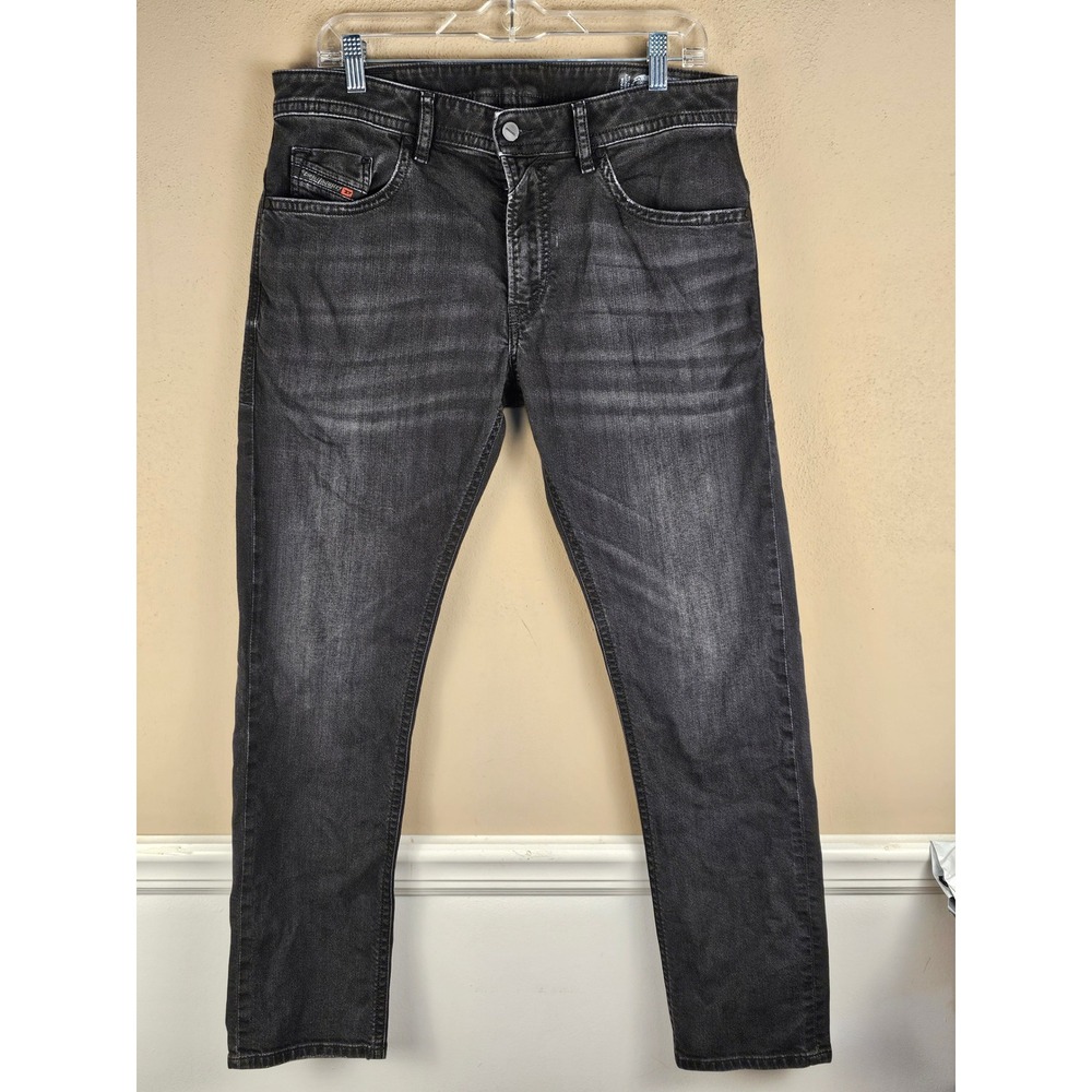 Diesel Mens Black‎ Thommer Slim Skinny Jeans 33x30
